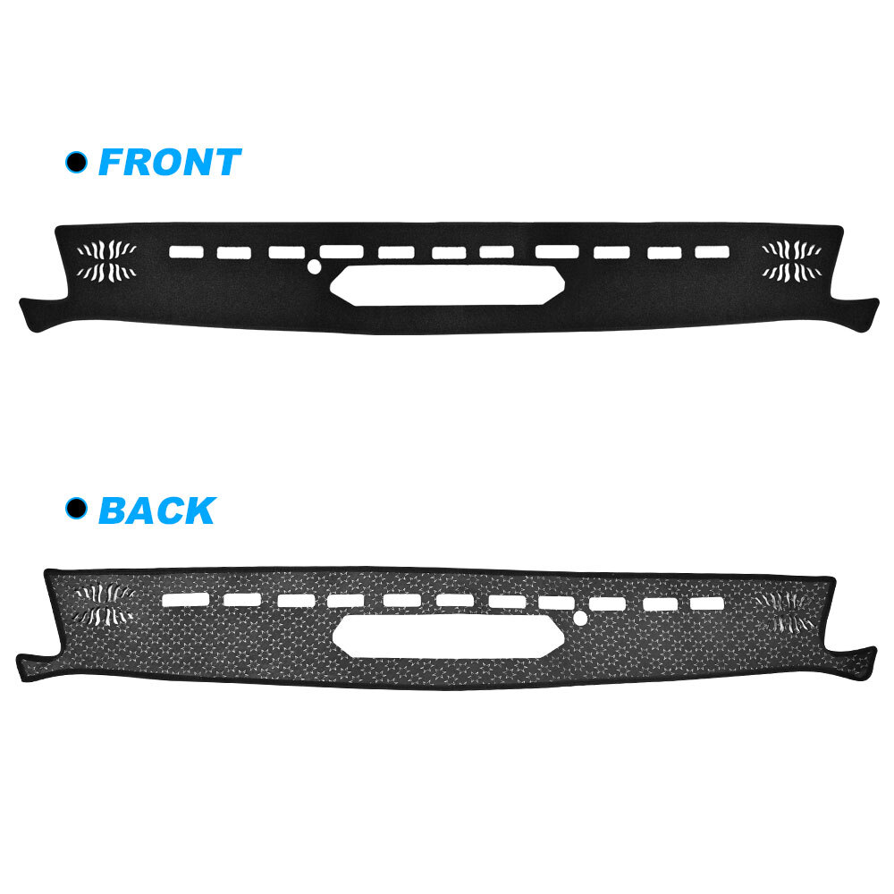 Dash Cover Mat Dashboard Pad For Jeep Gladiator JT 2020-2024 Black Accessories