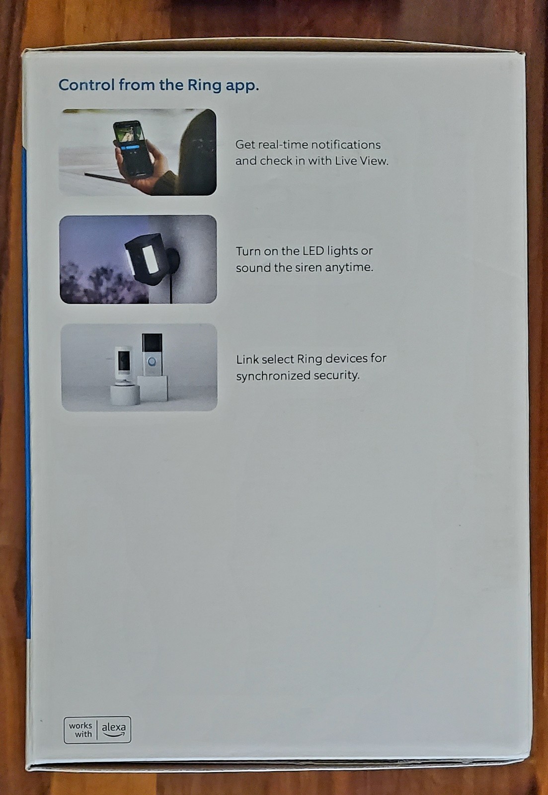 Ring Spotlight Cam Plus Outdoor/Indoor 1080p Plug-In Surveillance Camera Black