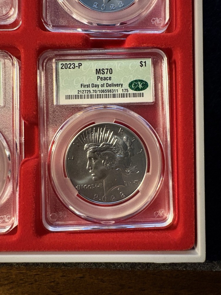 2023 PEACE SILVER DOLLAR CAC MS70 FIRST DELIVERY