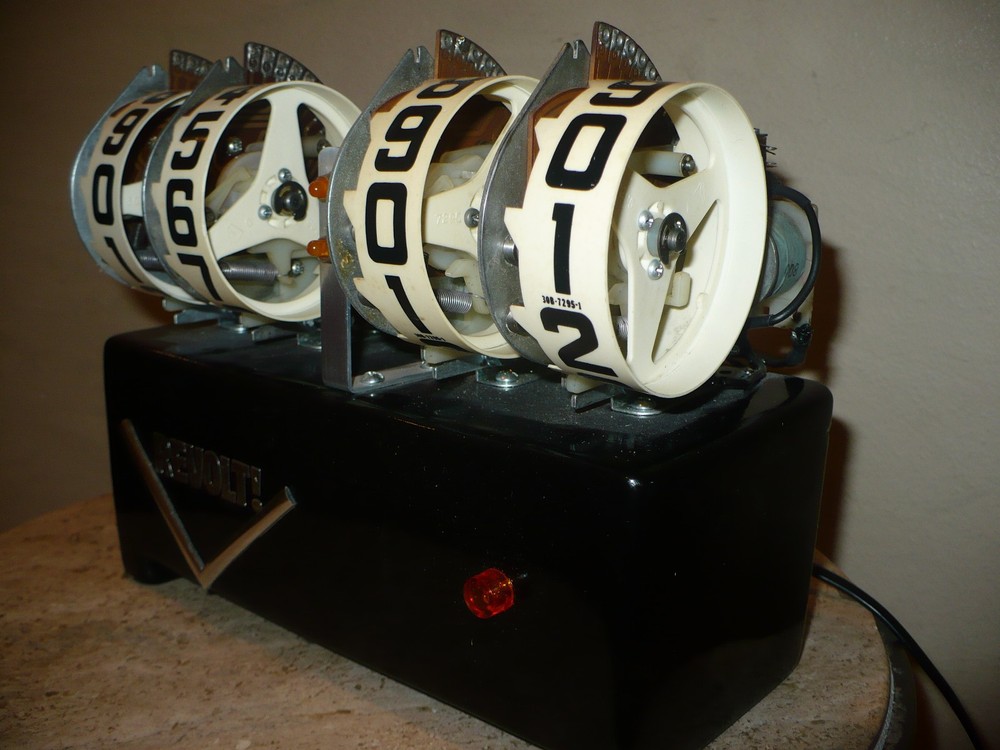 Mechanical Pinball Flip Clock- (See Description) OOAK