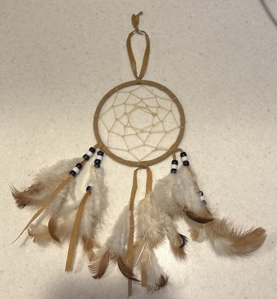 Dream Catcher Brown Handmade Feather Western Wall Hanging Decor