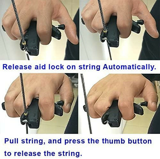 Archery Release Aid Compound Bows Shooting Tool Thumb Trigger