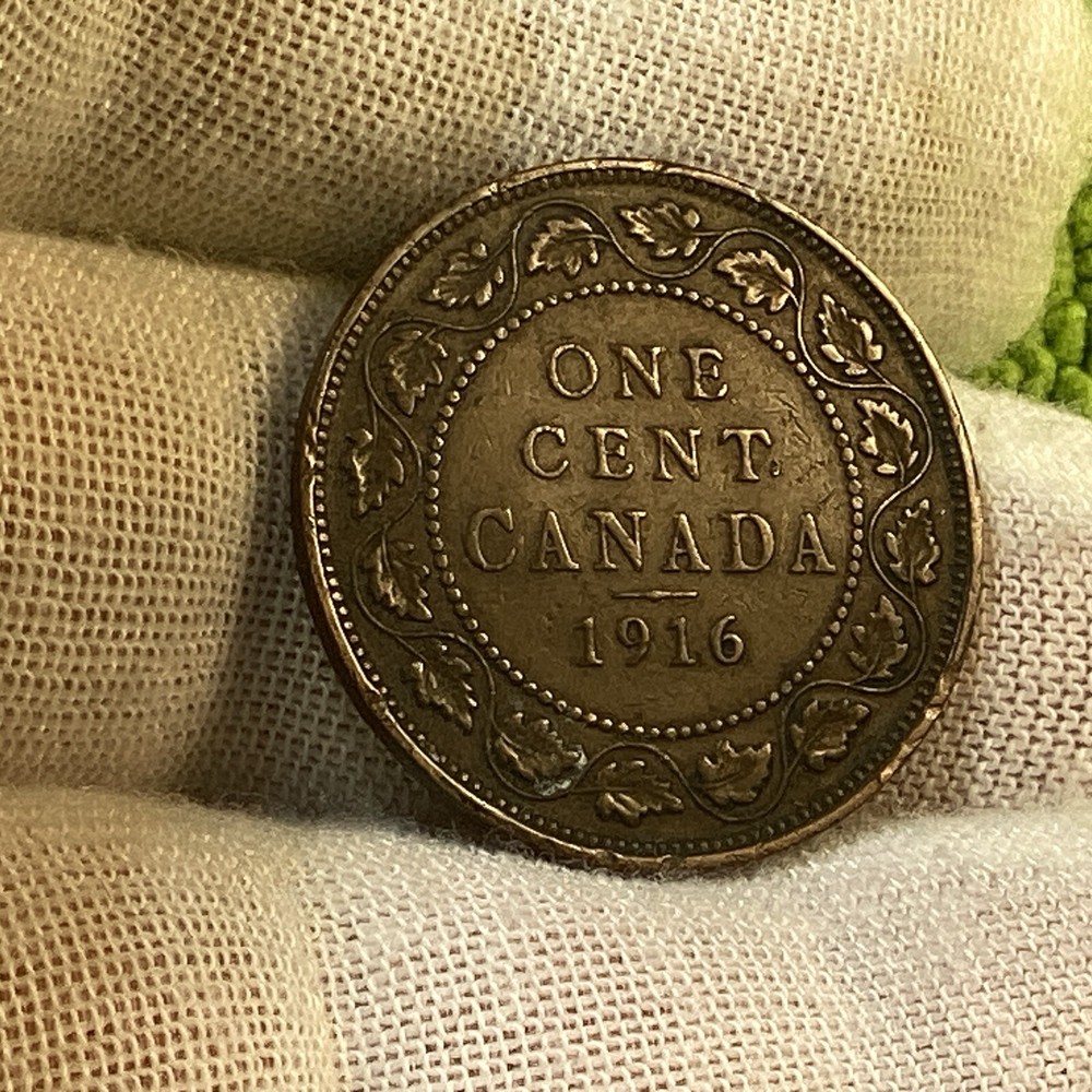 1916 CANADA 🇨🇦 LARGE ONE CENT FREE SHIPPING