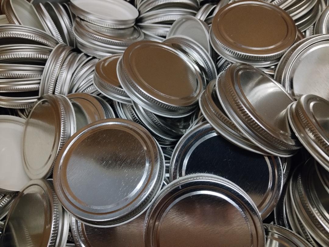 METAL LIDS (70-400) for 9 oz Straight-Sided Glass Jars (12-24-48-96 count)