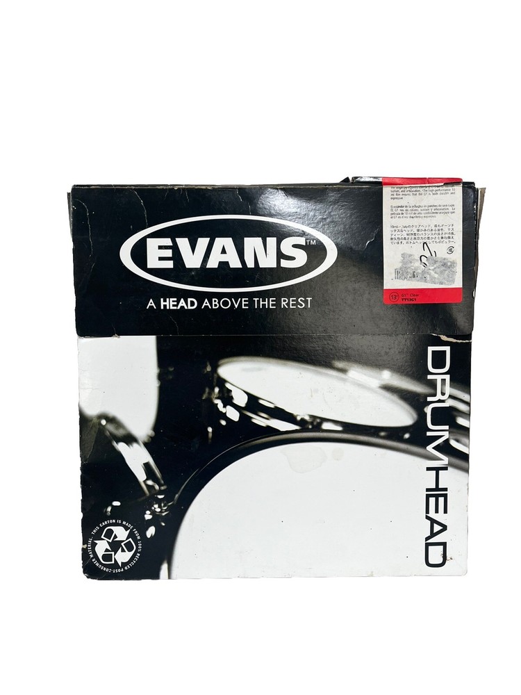 Evans G1 Clear Tom Drum Head, 13 Inch TT13G1