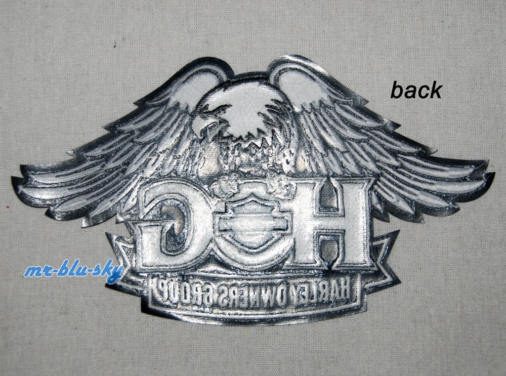 Small Eagle Silver Patch ~ Harley Davidson Owners Group H.O.G.