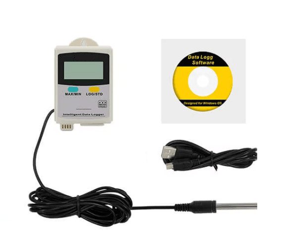 Lab Temperature Data Logger External Single Temperature Sensor USB Interface