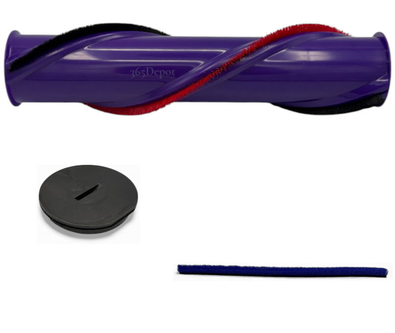 3 Pack Replacement Brush Roll Soft Stripe Side Cap Lock For DYSON V8 Animal