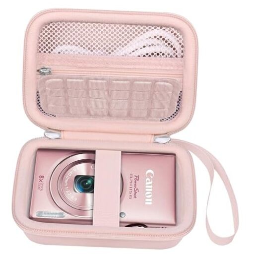 Carrying Case for Canon PowerShot ELPH 360/ IXY 650 Digital Camera, Canon Pink