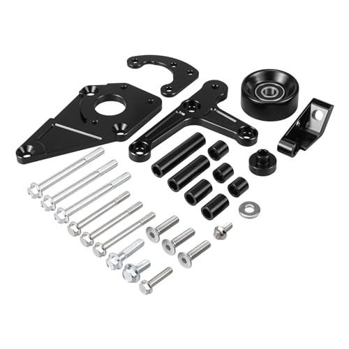 Low Mount Alternator and Power Steering Bracket Kit Compatible with LS1