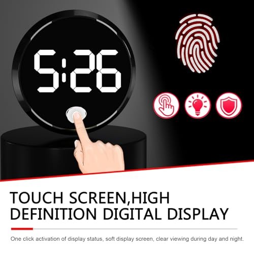 Car Clock, Mini Digital Dashboard Clock, LED High-Definition 1 PC White