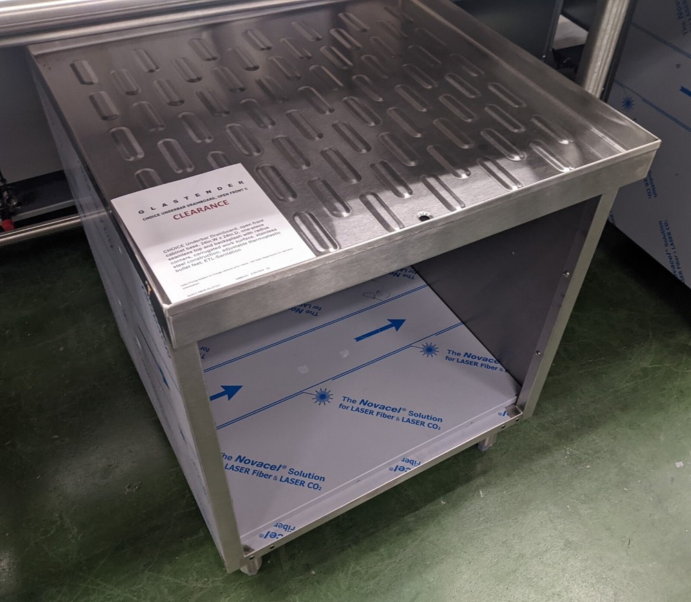 Glastender C-DBCB-24-LD CHOICE Underbar Drainboard, Open Front Cabinet Base