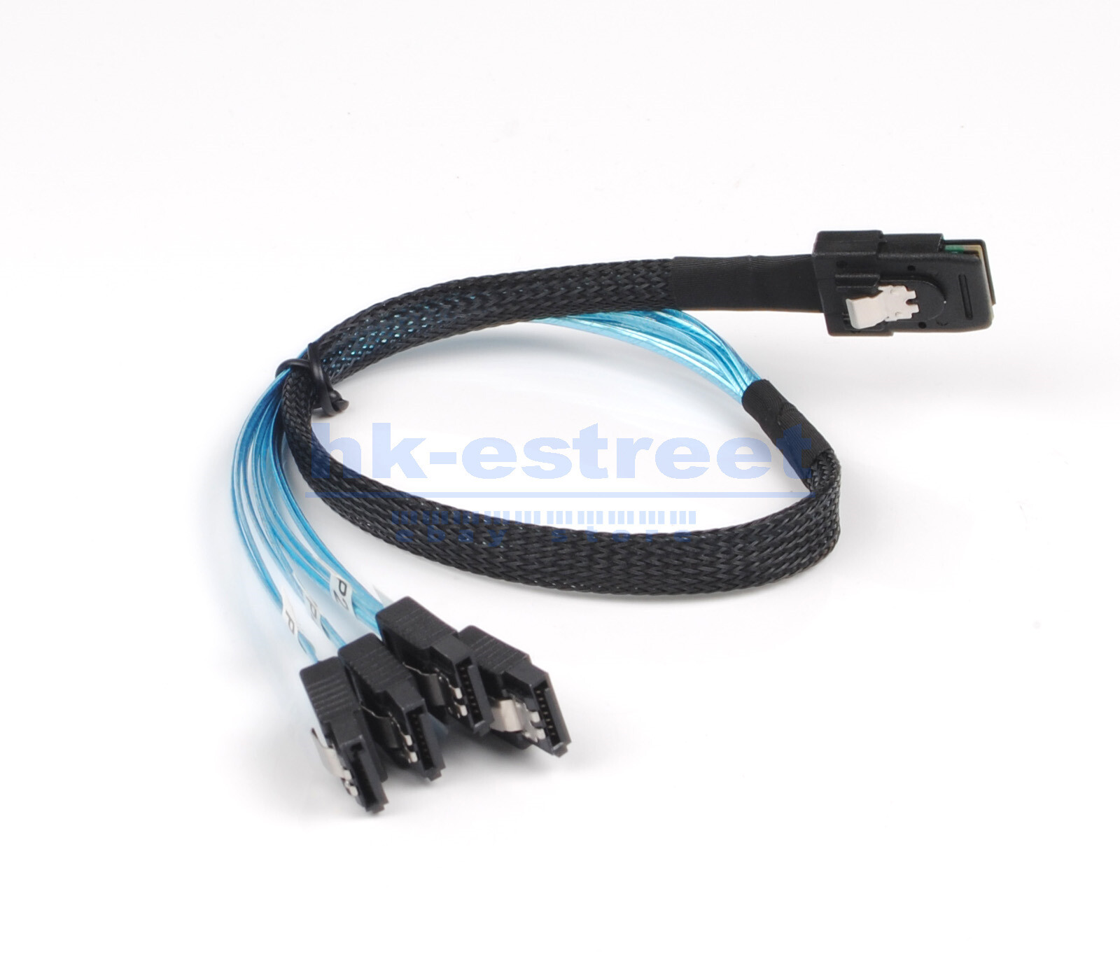 Lot Mini SAS to 4-SATA SFF-8087 Multi-Lane Forward Breakout Internal Cable US