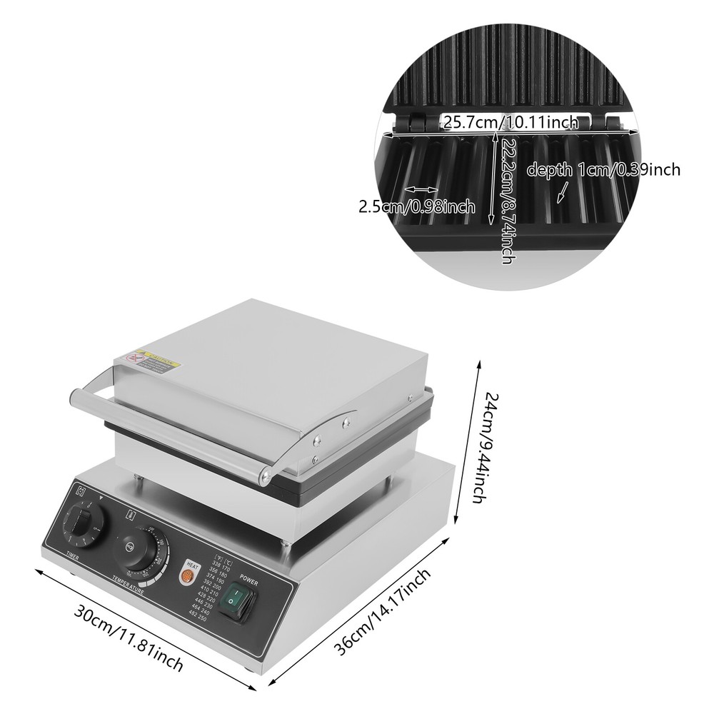8 Churro Maker Machine Electric Waffle Maker Muffin Machine Baker Machine NEW