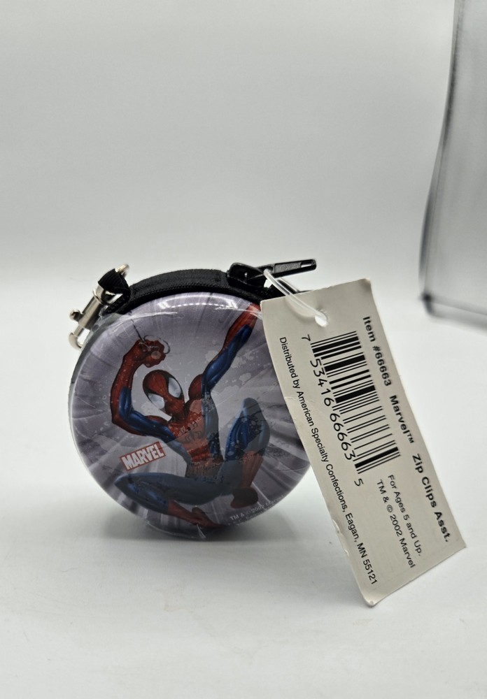 Vintage 2002 Marvel Comics Spiderman Zip Clip