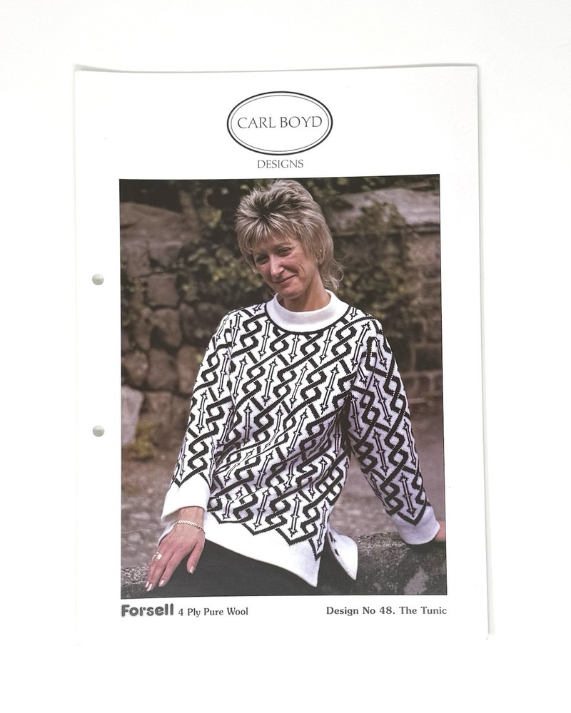 Machine Knitting Pattern - Carl Boyd Designs - 4 Pattern Lot