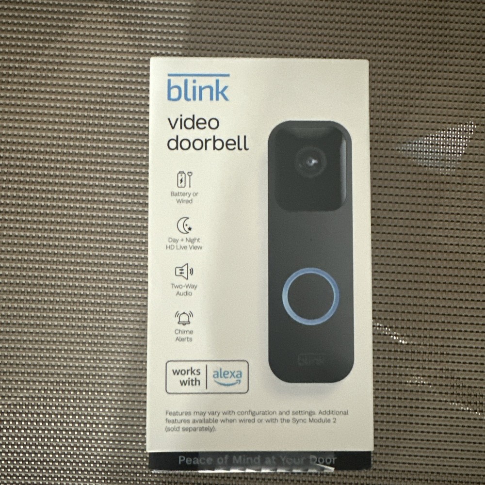 Blink Video Doorbell - Black (Standalone)