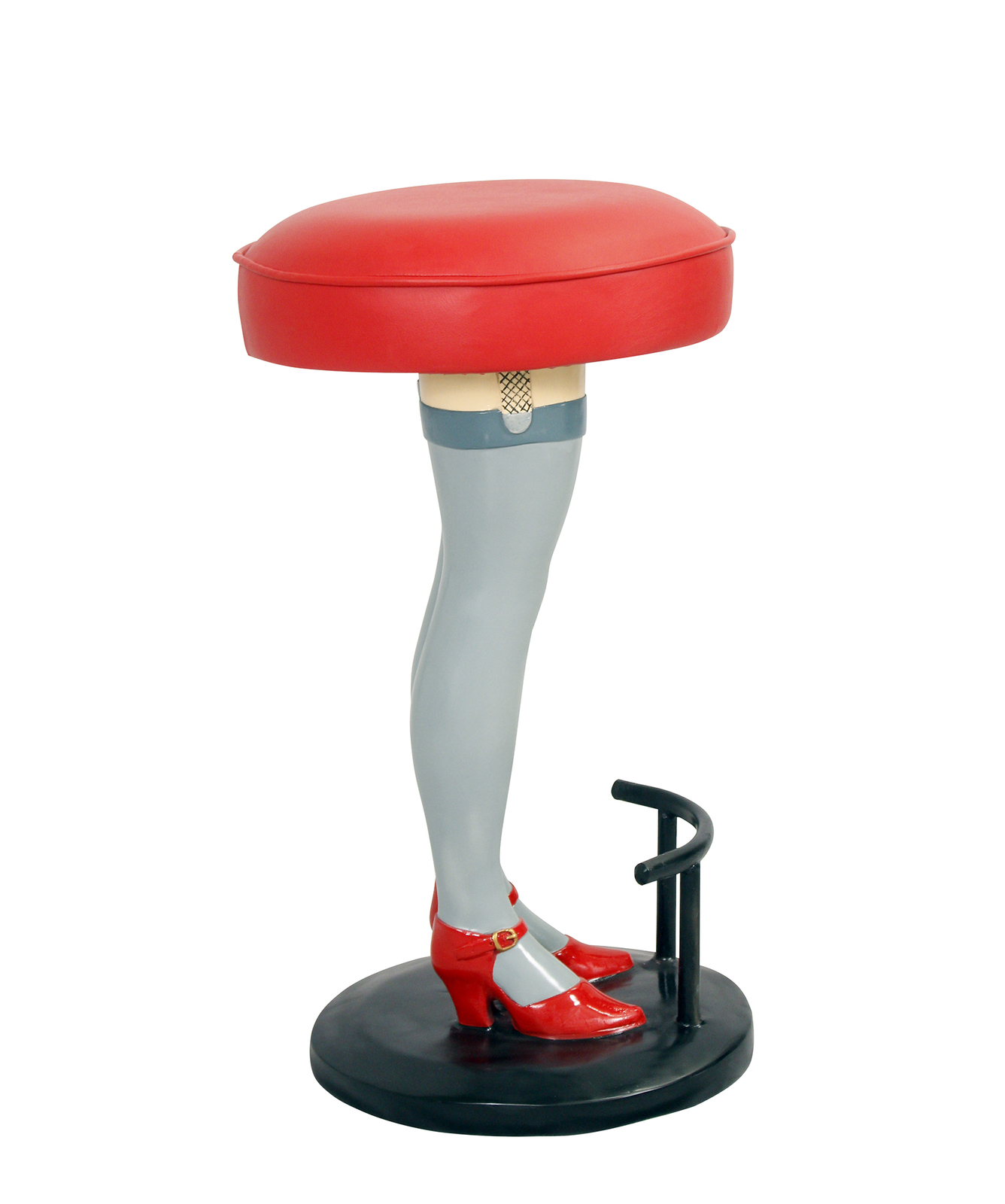 Lady Legs Bar Stool - Red Lady Legs Bar Stool - Restaurant - Bar - Home Decor