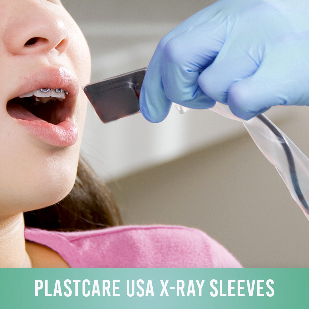 500 Disposable Plastic Digital X-Ray Sensor Cover Barrier Sleeves (8" x 1 3/8")