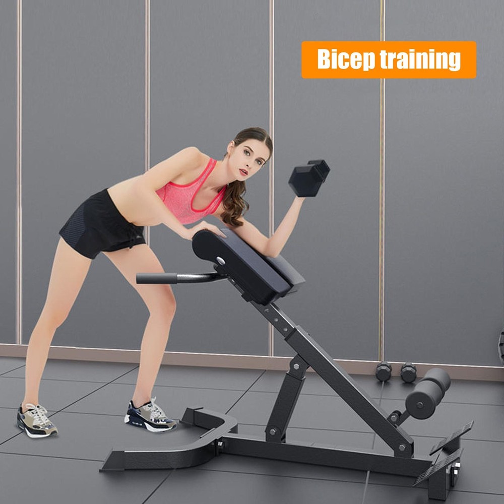 Hyper-Extension Roman Chair - Adjustable Lower Back Bench Machine