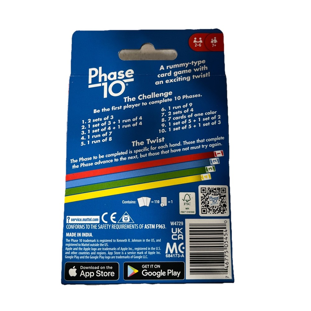 Phase 10 Card Game (2 Pack)