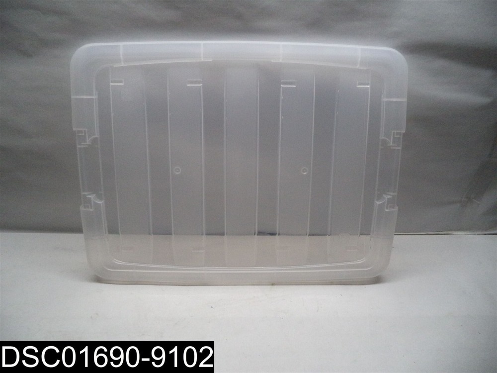 QTY=6: 100245 IRIS Brand 53 Quart Stack and Pull Clear Storage Container