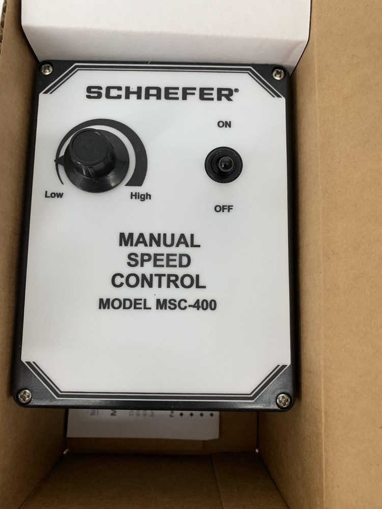 Schaefer Ventilation MSC-400B Manual Variable Speed Control 115V or 230VAC 12.5A