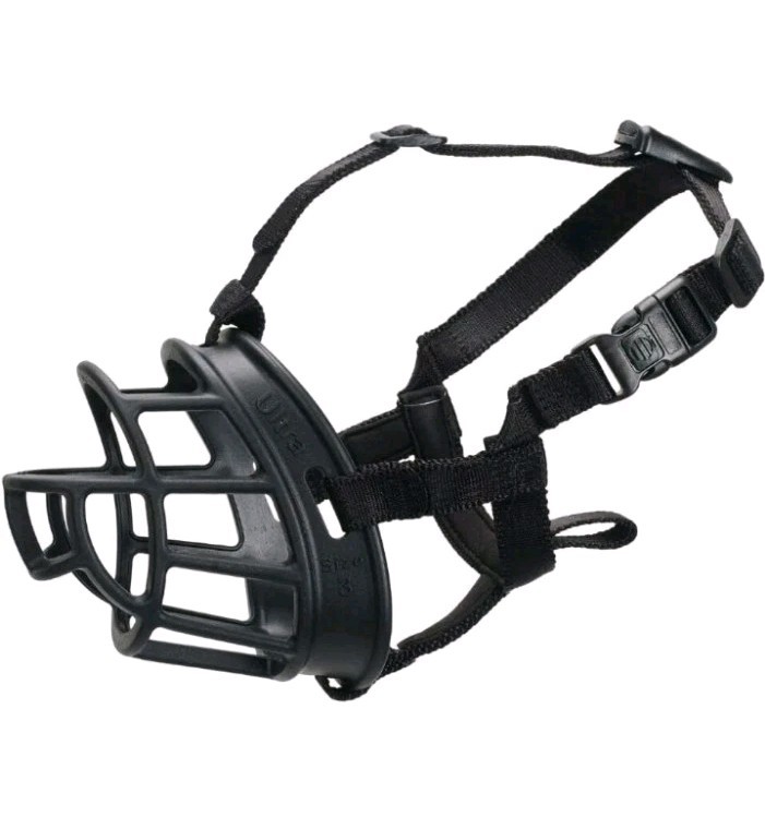 Baskerville Ultra Muzzle w/Training Clicker, Size 6 Black