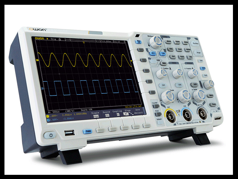 OWON XDS3202E oscilloscope 200Mhz 1G 2chs 8bits ADC Decoding Kit LCD FFT USB