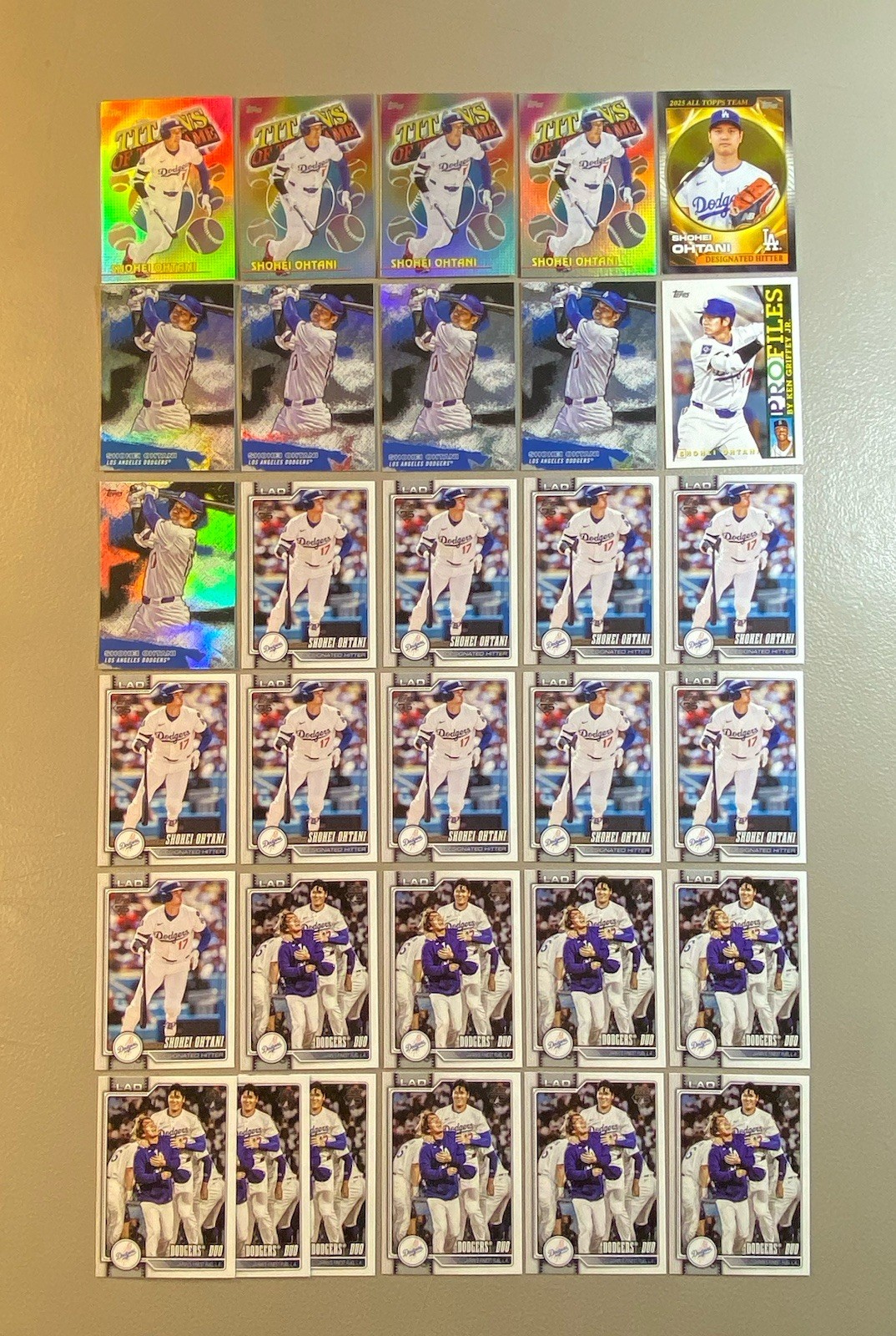 Shohei Ohtani 2026 Topps Series 1  Lot of (31) Cards - Foil Insert Base Dodgers