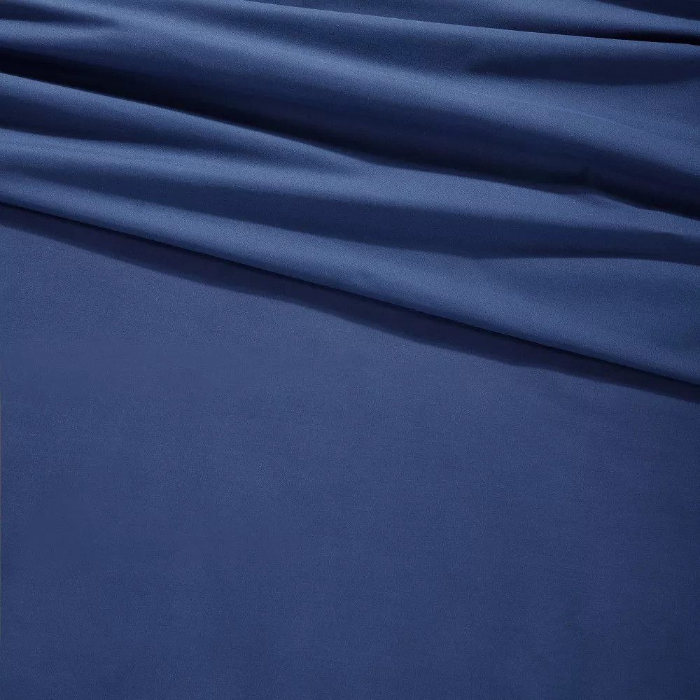 Full Solid Cotton Kids' Sheet Set Navy - Pillowfort