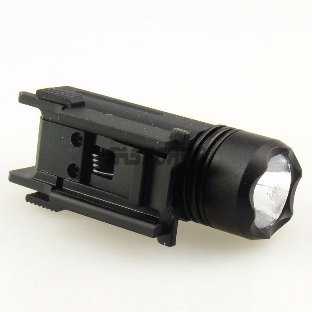 Tactical PST Flashlight 220lm CREE 5 LED 1W Light With 20mm Quick Release Mount