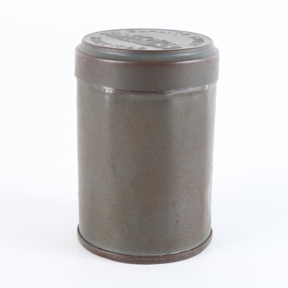Vintage Quality Snuff American Empty Tin Container 2.5" Since 1782