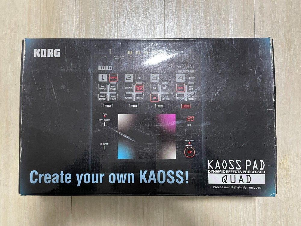 Korg Kaoss Pad Quad Dynamic Effect Processor Sampler with Original Box & Adapter
