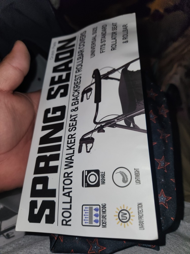 Universal Rollator Walker Seat and Backrest Rollbar Covers