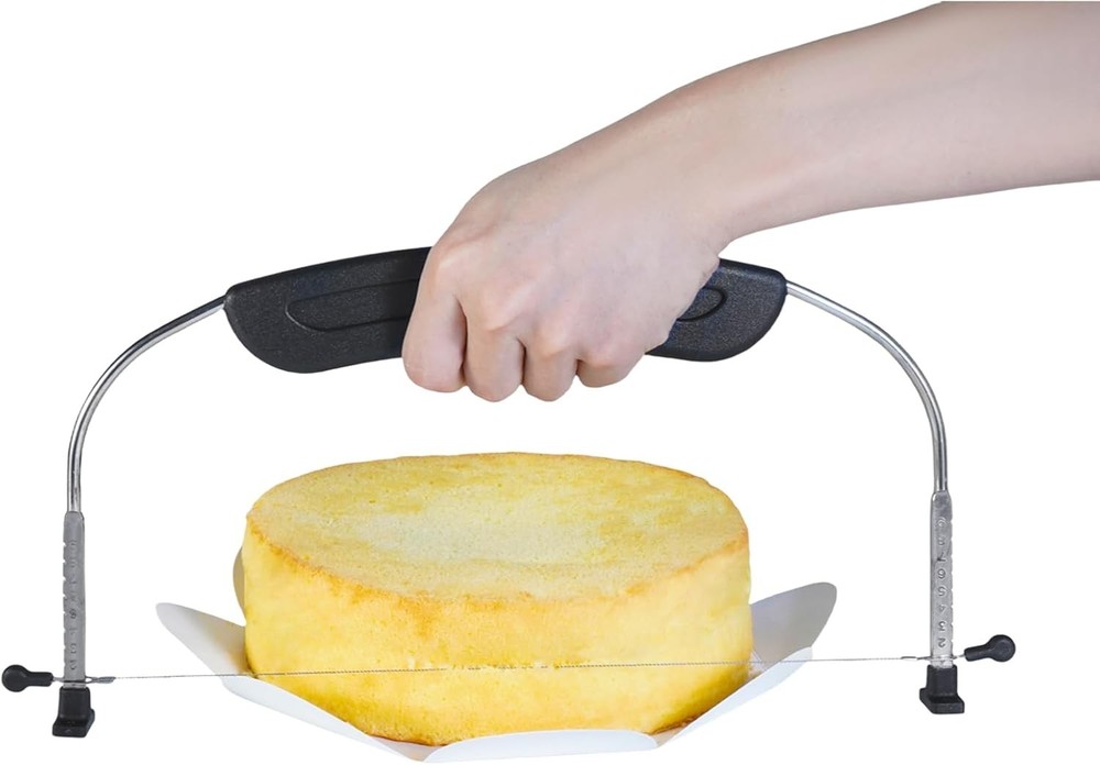 Adjustable Cake Leveler Stainless Steel Double Wire Slicer Baking Tool