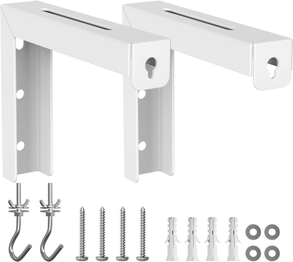 Universal Projector Screen Ceiling Wall Mount, Adjustable L-Brackets, 6 Inch