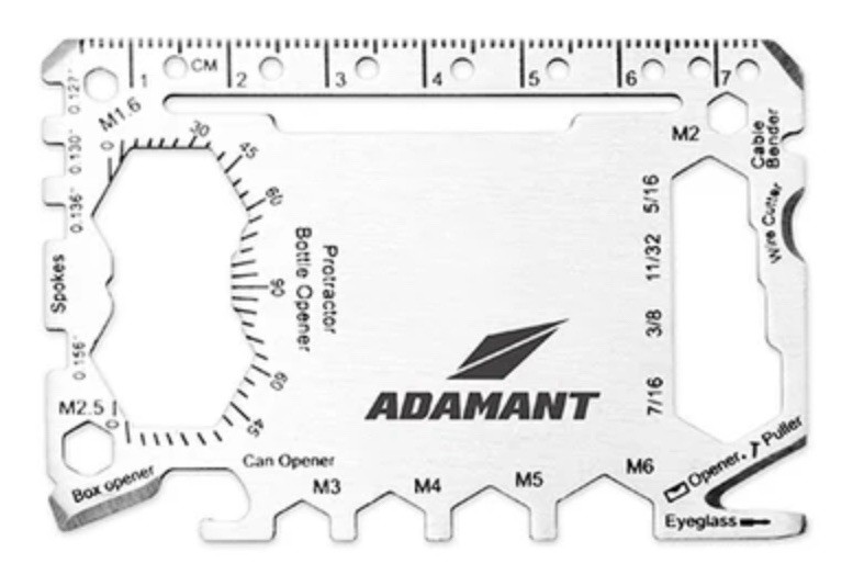 Adamant - 25-in-1 SteelLite Compact Multi-Tool Card