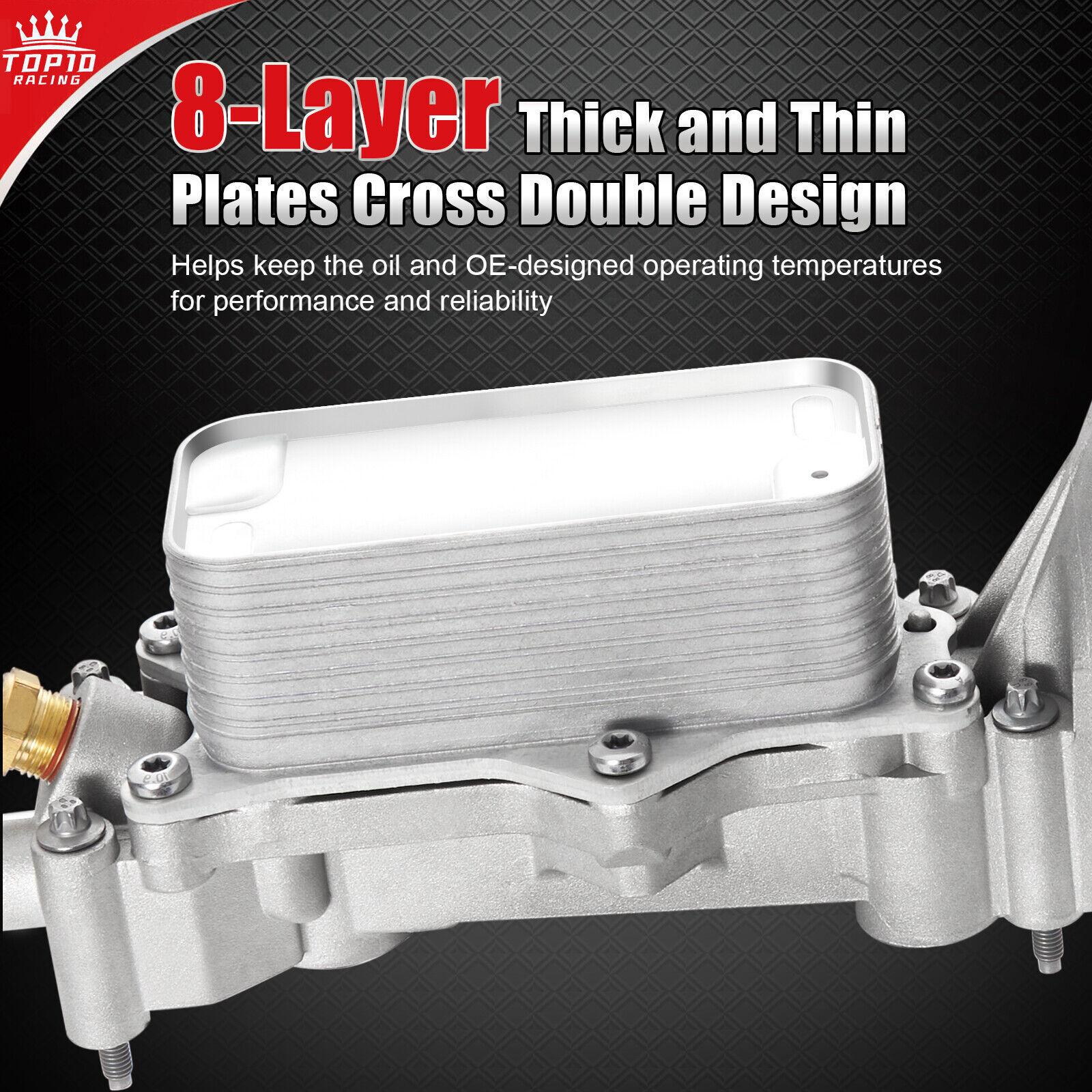 Engine Oil Cooler Filter Housing Assembly For Dodge Chrysler Jeep 2011-2016 3.6L