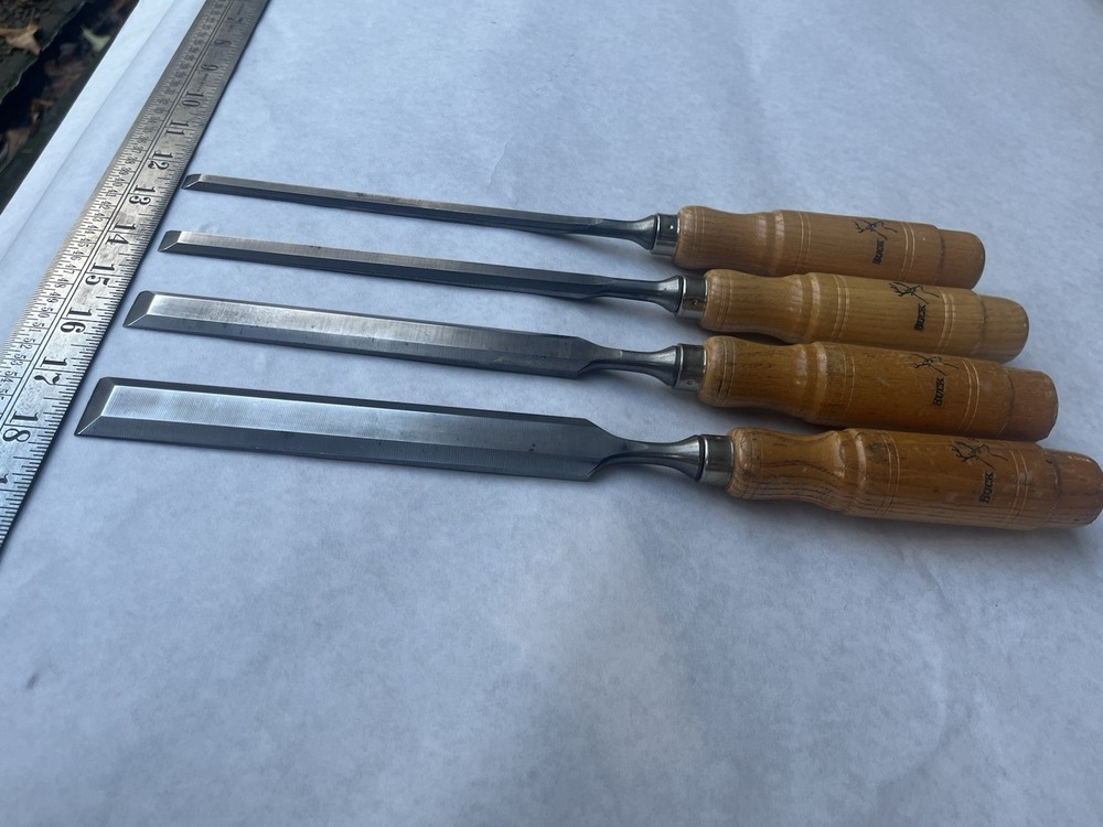 Buck patternmaker Bevel edge chisels Wood Carving Tool Set