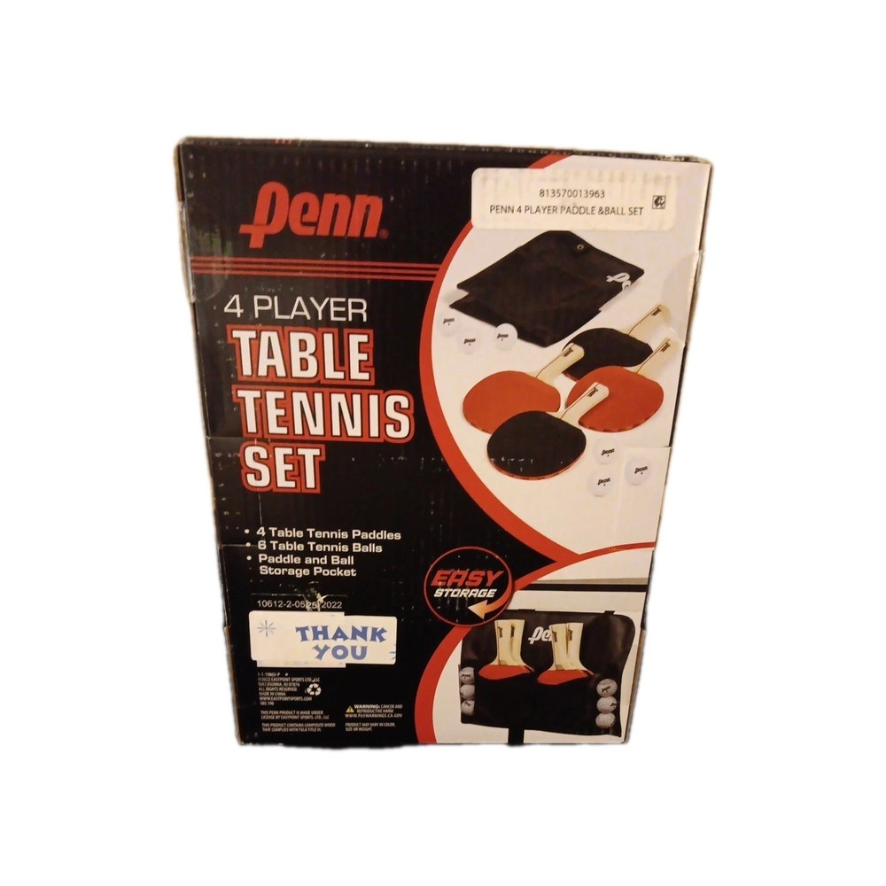 Penn 4 Player Table Tennis Set