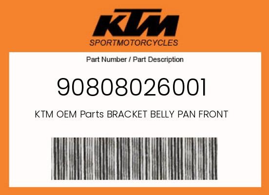 KTM Genuine Bracket Belly Pan Front - 90808026001