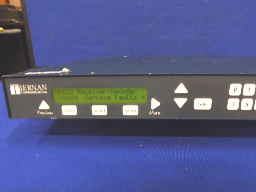 Tiernan TDR777 IRD MPEG-2 - DVB Receiver Decoder 1RU Rack Mounted - TDR 777