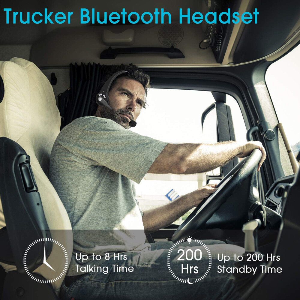 Trucker Driver Headset Bluetooth Wireless Universal PC Gaming Headphone With Mic