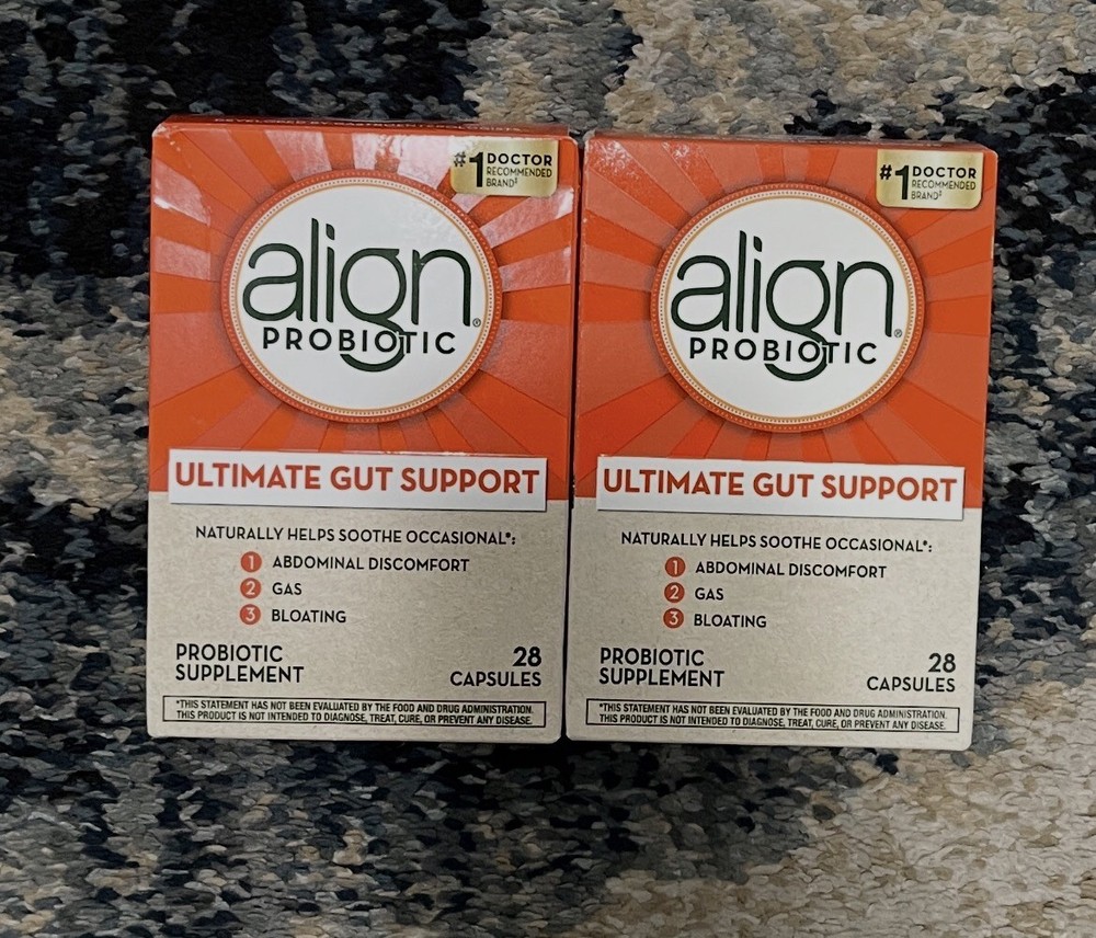 Align Probiotic Ultimate Gut Support 28 Capsules, 2 Pack, Exp 08/2026