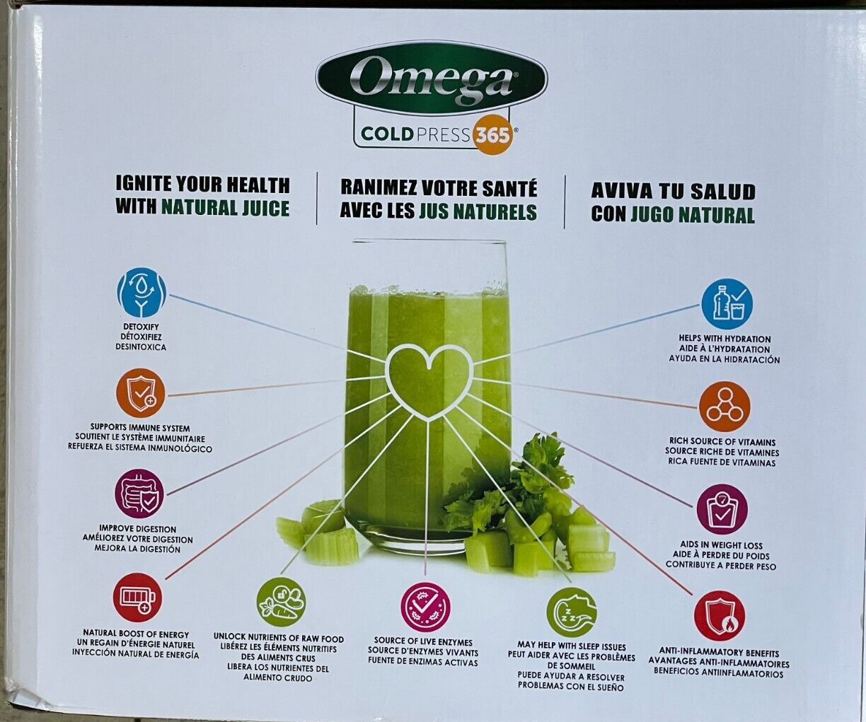 Omega MM1500BL Medical Medium Celery Juicer and Nutrition System