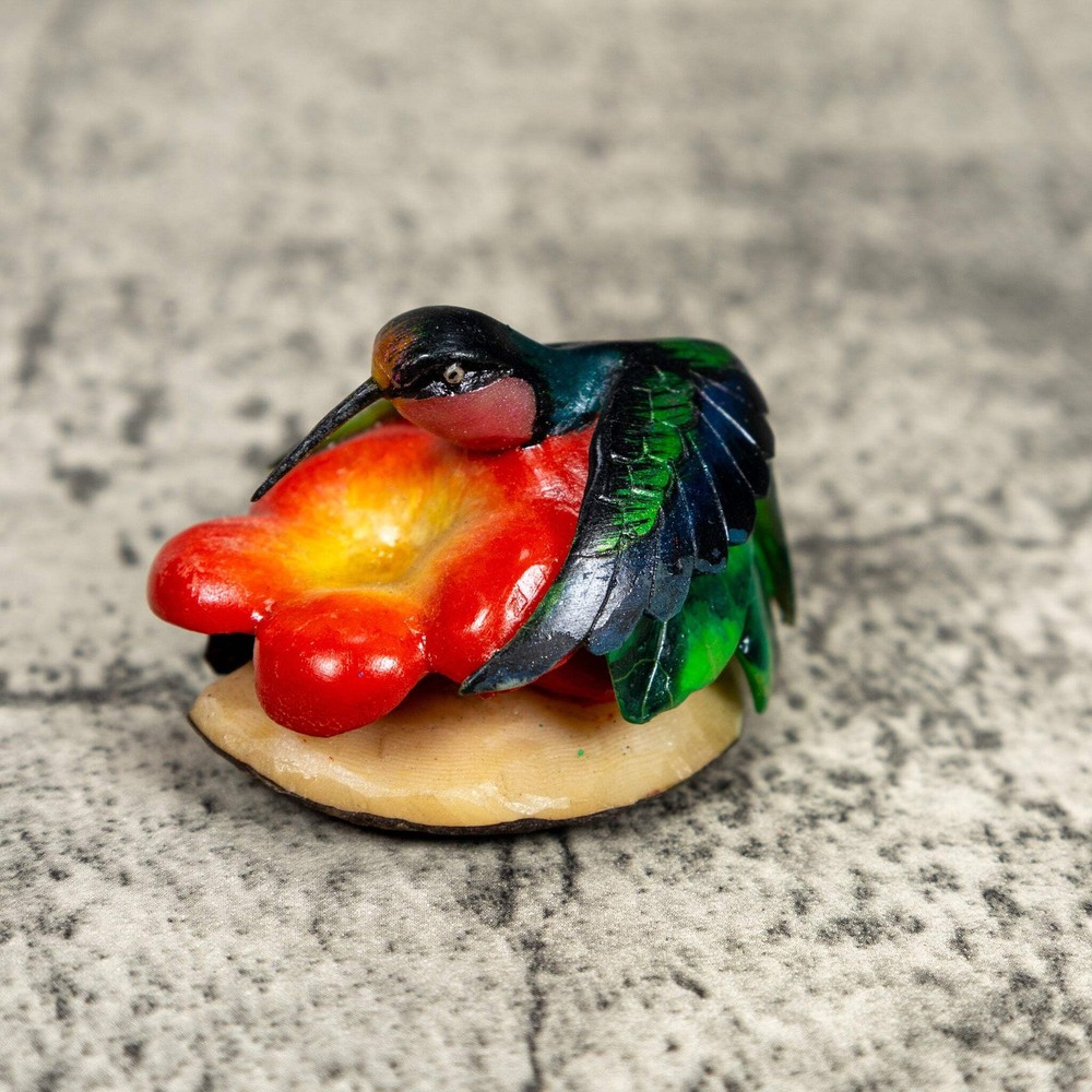 Hummingbird Tagua Carving