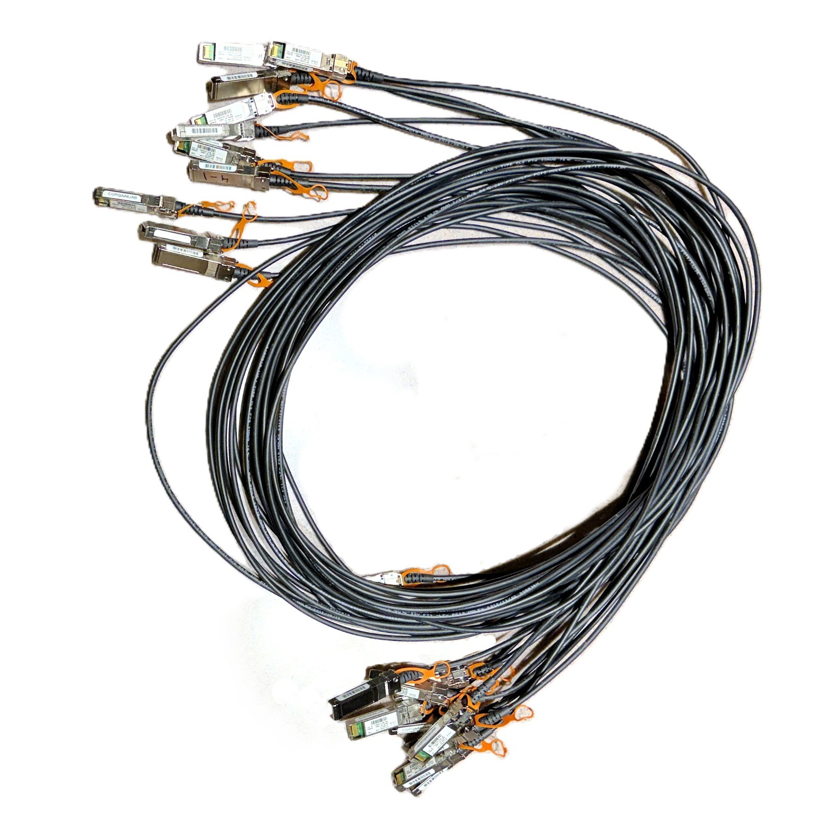 Lot of 10 Cisco SFP-H10GB-CU3M (COPQAA6JAB) Copper Twinax 3 Meters Cables