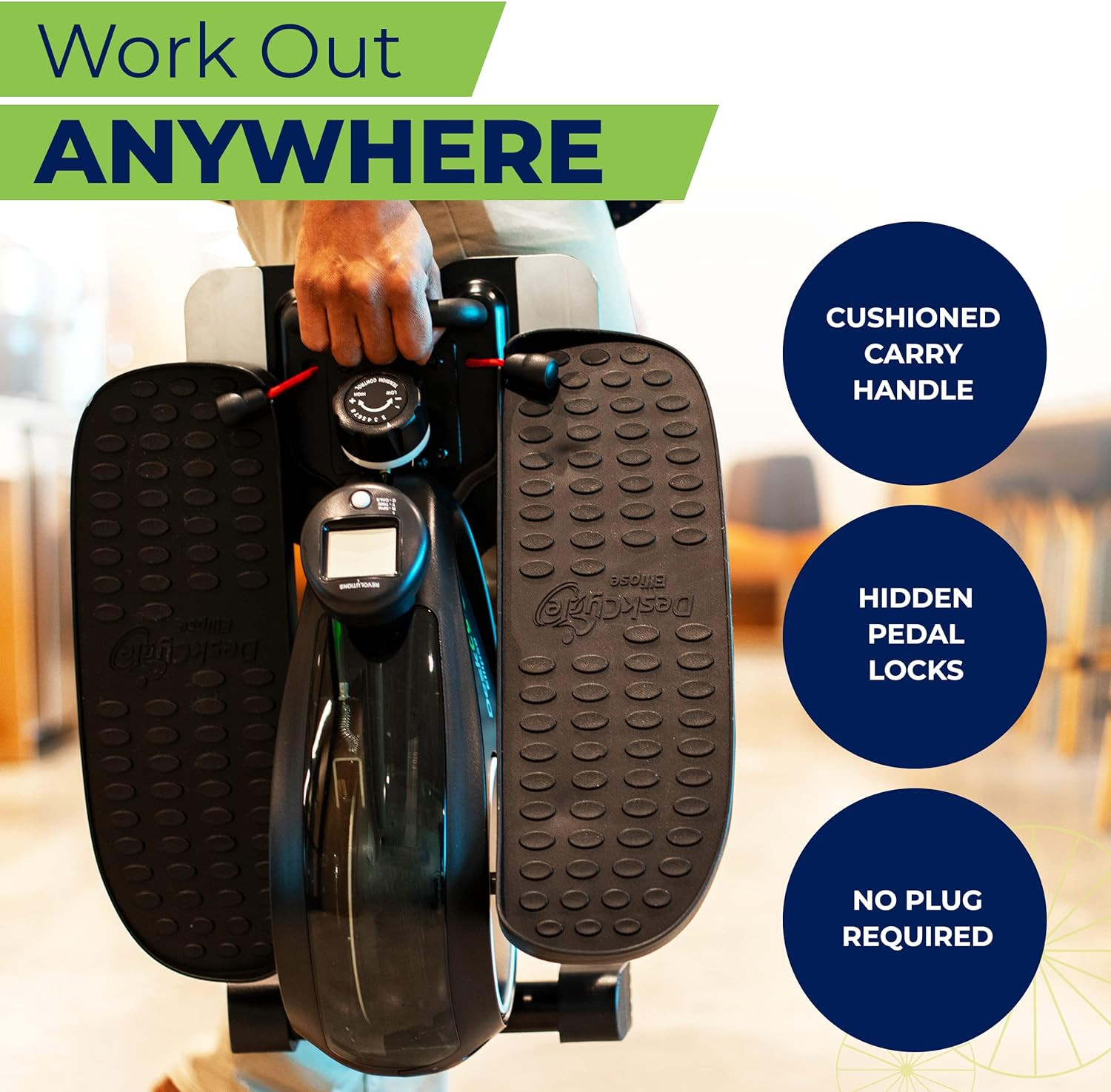 DeskCycle Ellipse Leg Exerciser - Under Desk Elliptical Machine