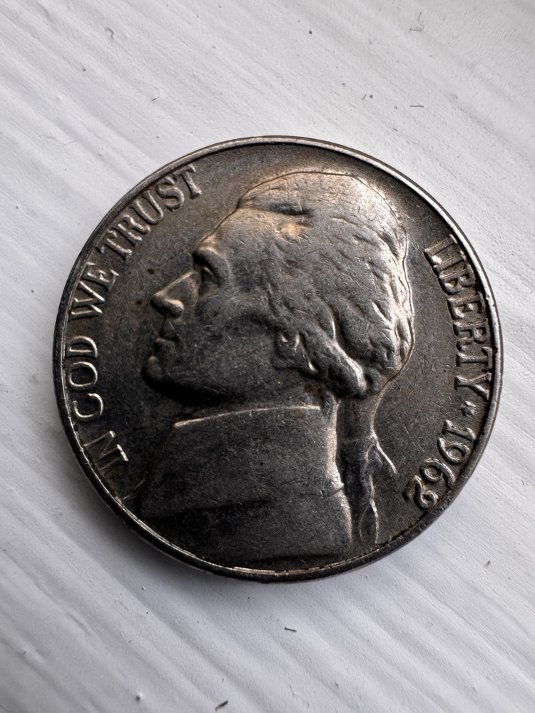 1962 No Mint Mark Nickel